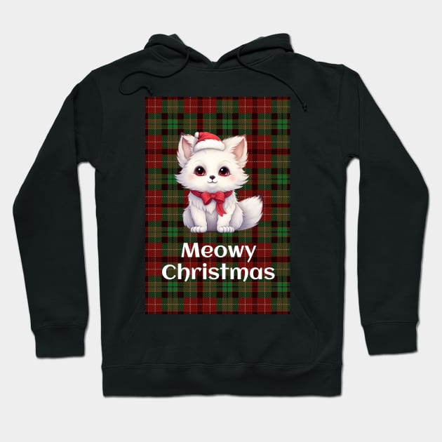 Meowy Christmas 1 Hoodie by FlossOrFi